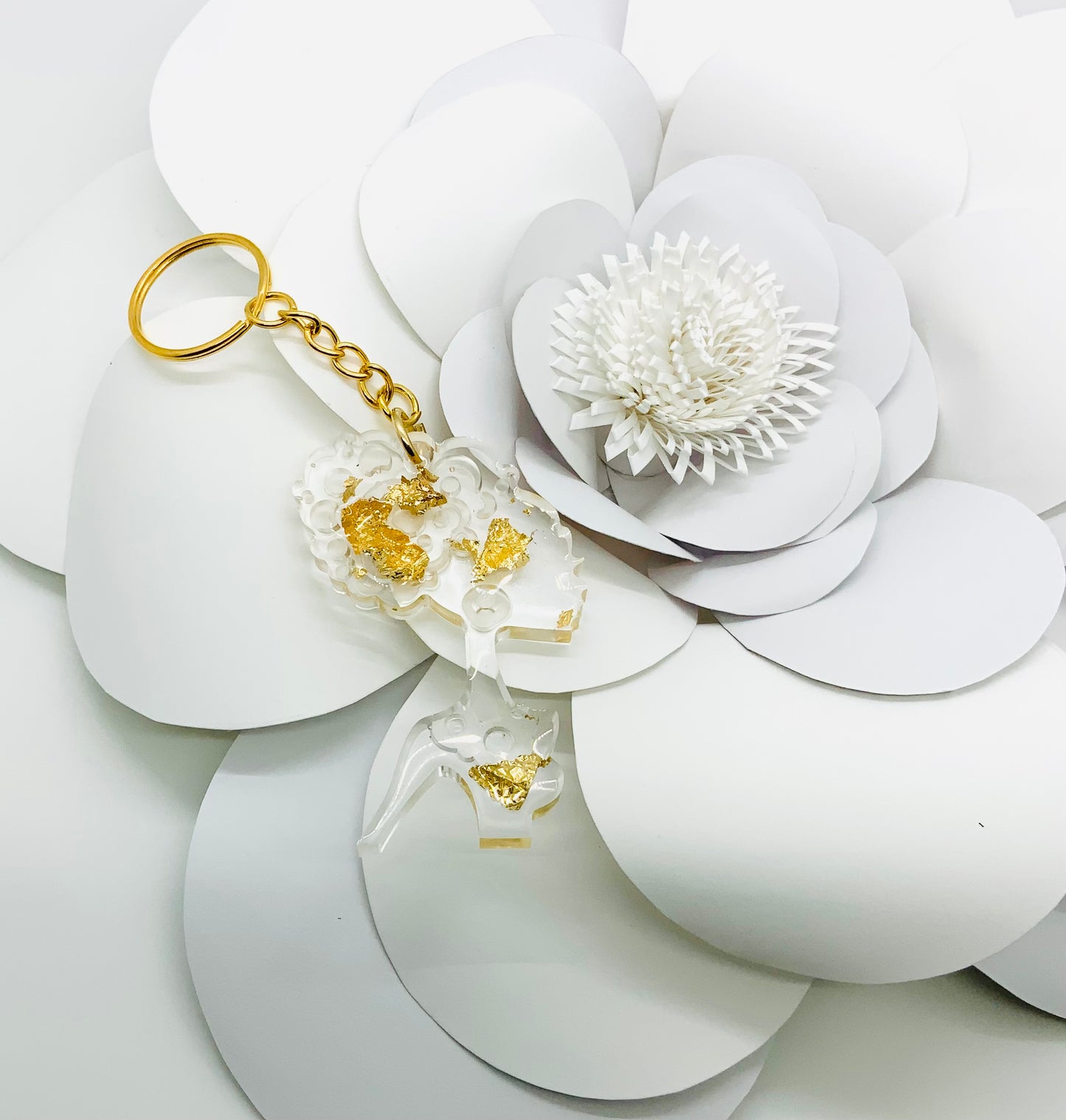 Inscribed Ponytail Woman Keychain - BeautiesbyHand