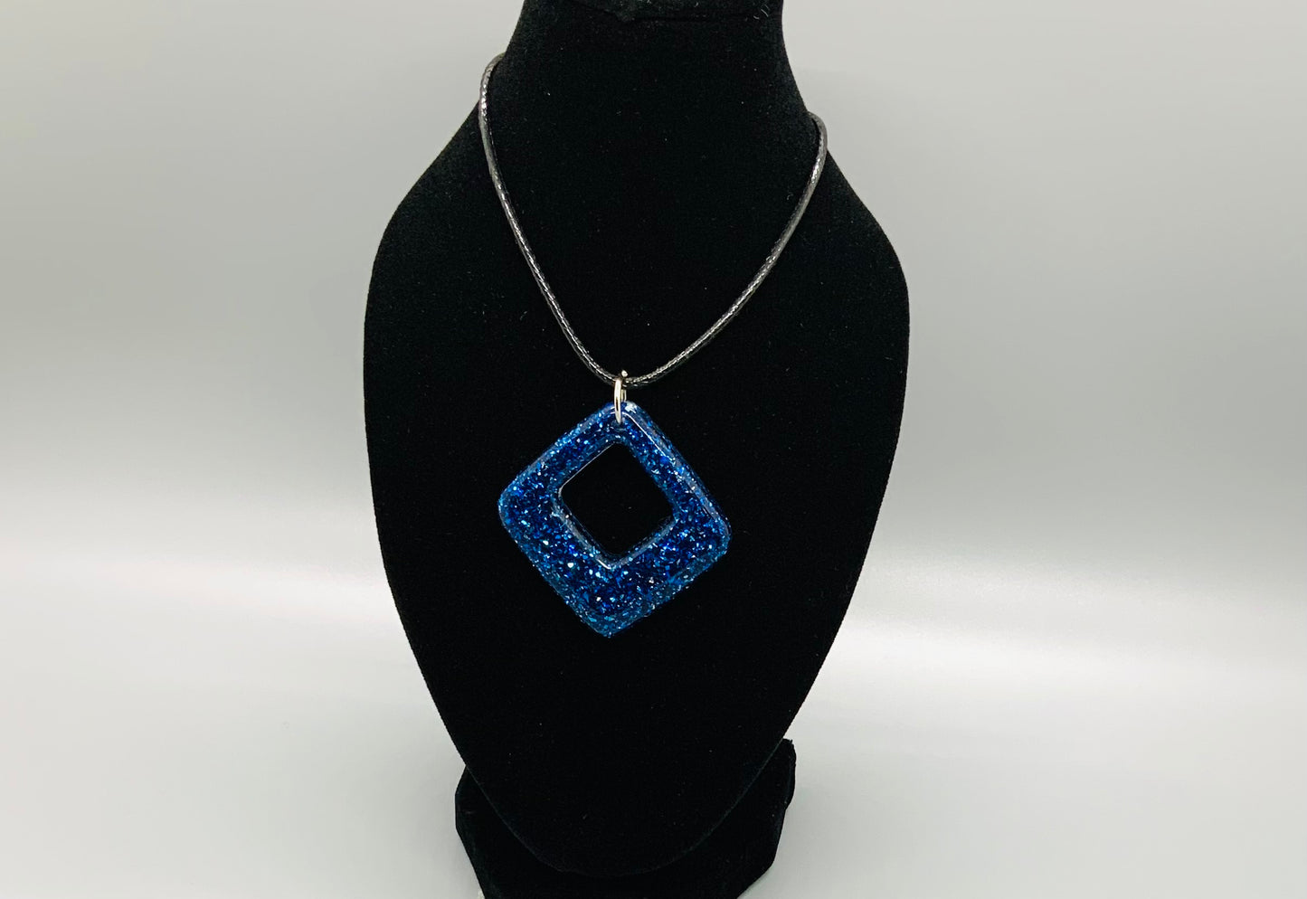 Purple Diamond Shaped Pendant - BeautiesbyHand