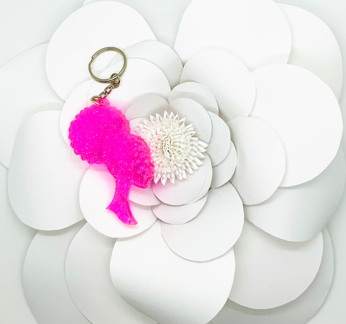 Puffy Ponytail Keychain
