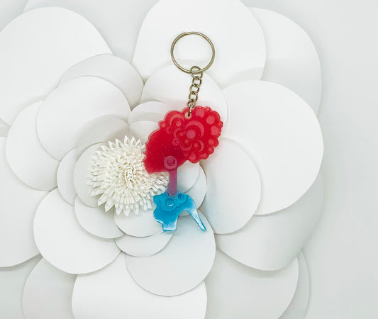 Silhouette of a Woman Keychain