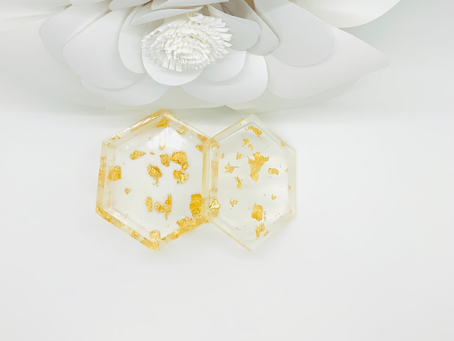 Hexagon Goldleaf Jewelry Holder