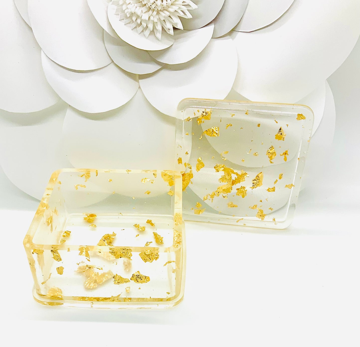 Square Goldleaf Jewelry Holder