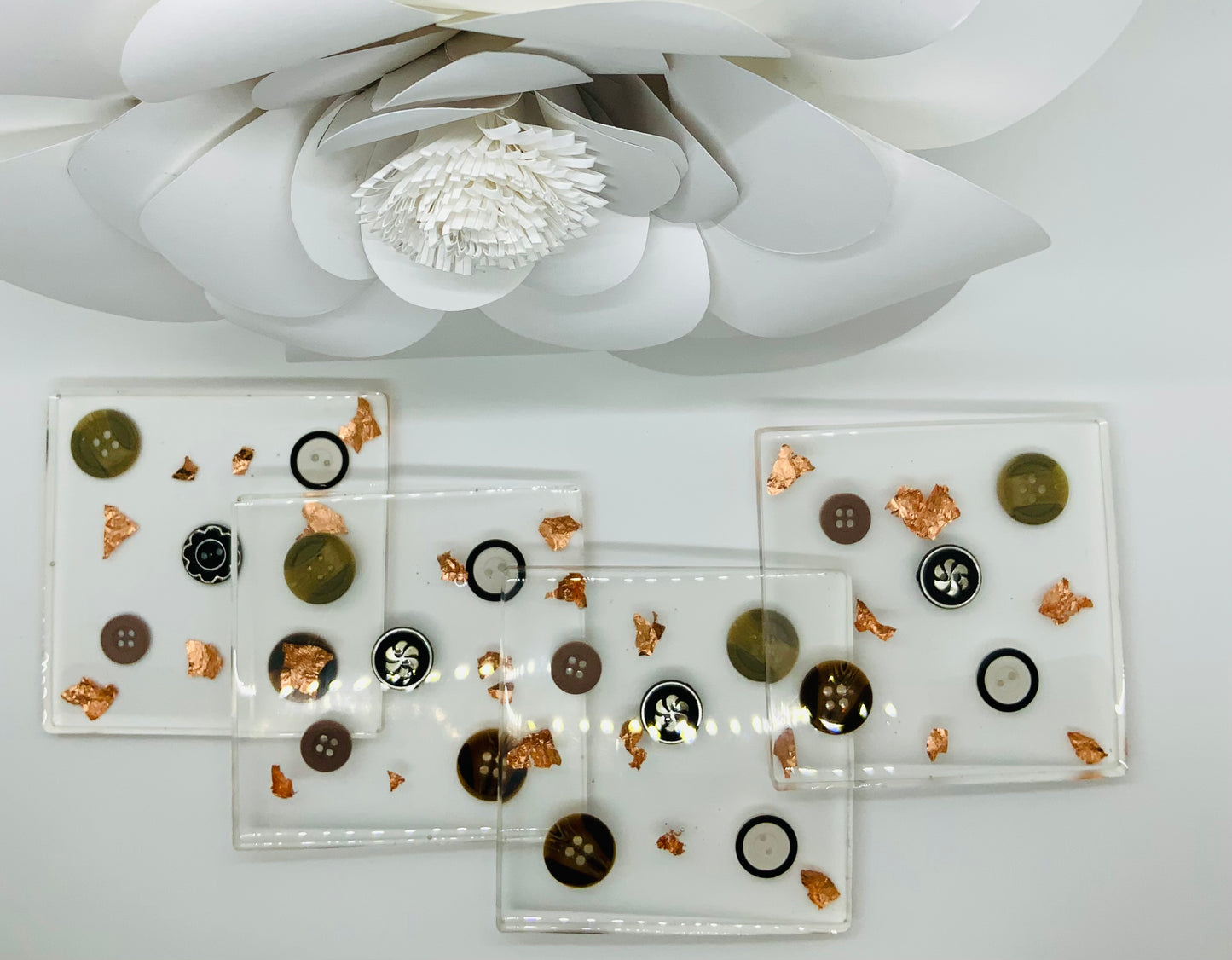 Button Resin Coasters