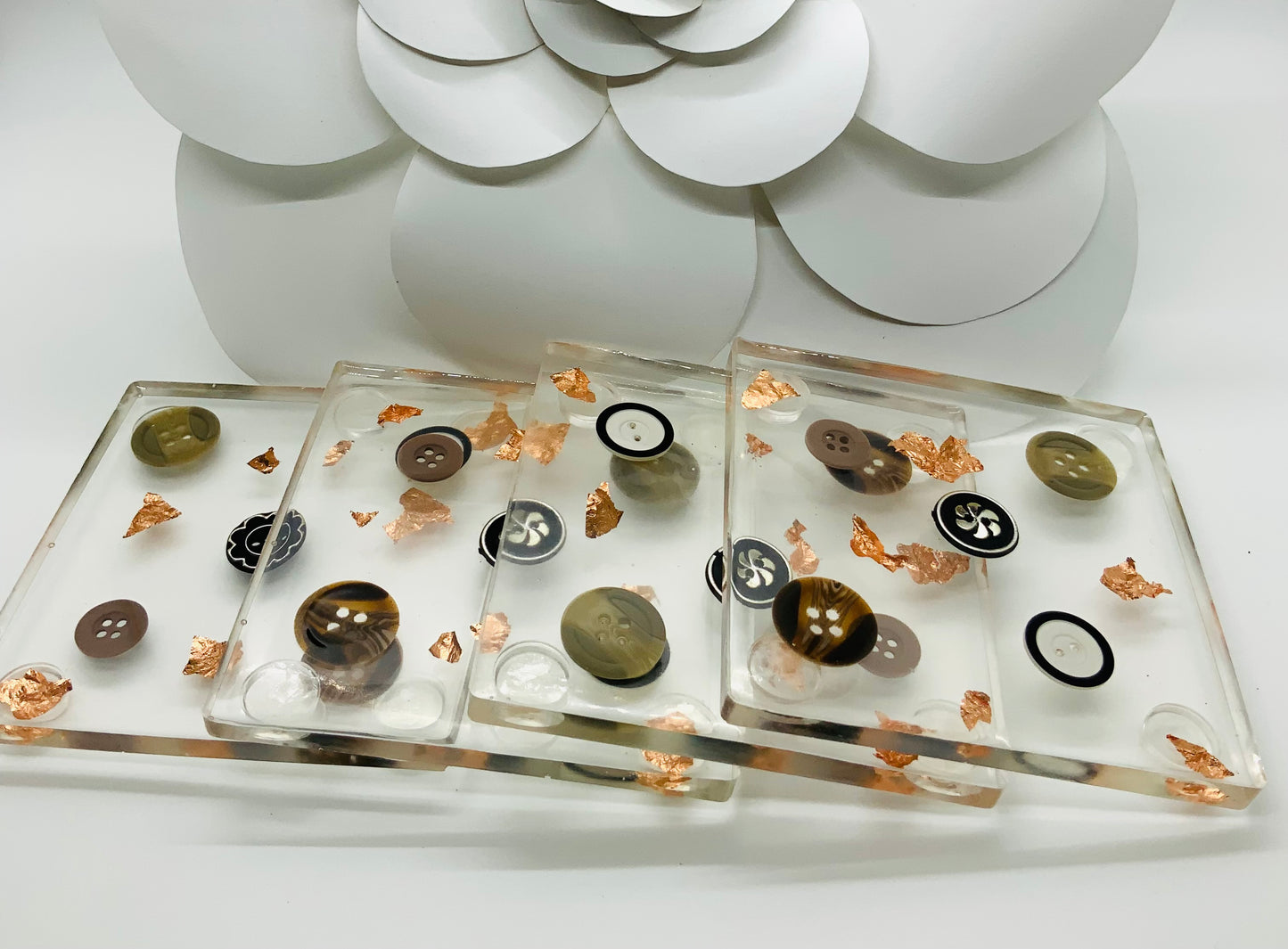 Button Resin Coasters