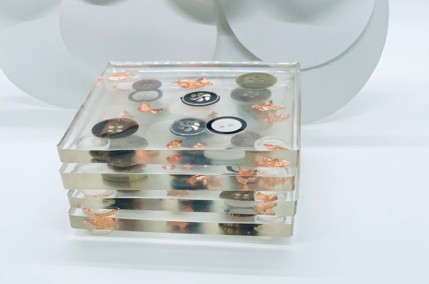 Button Resin Coasters