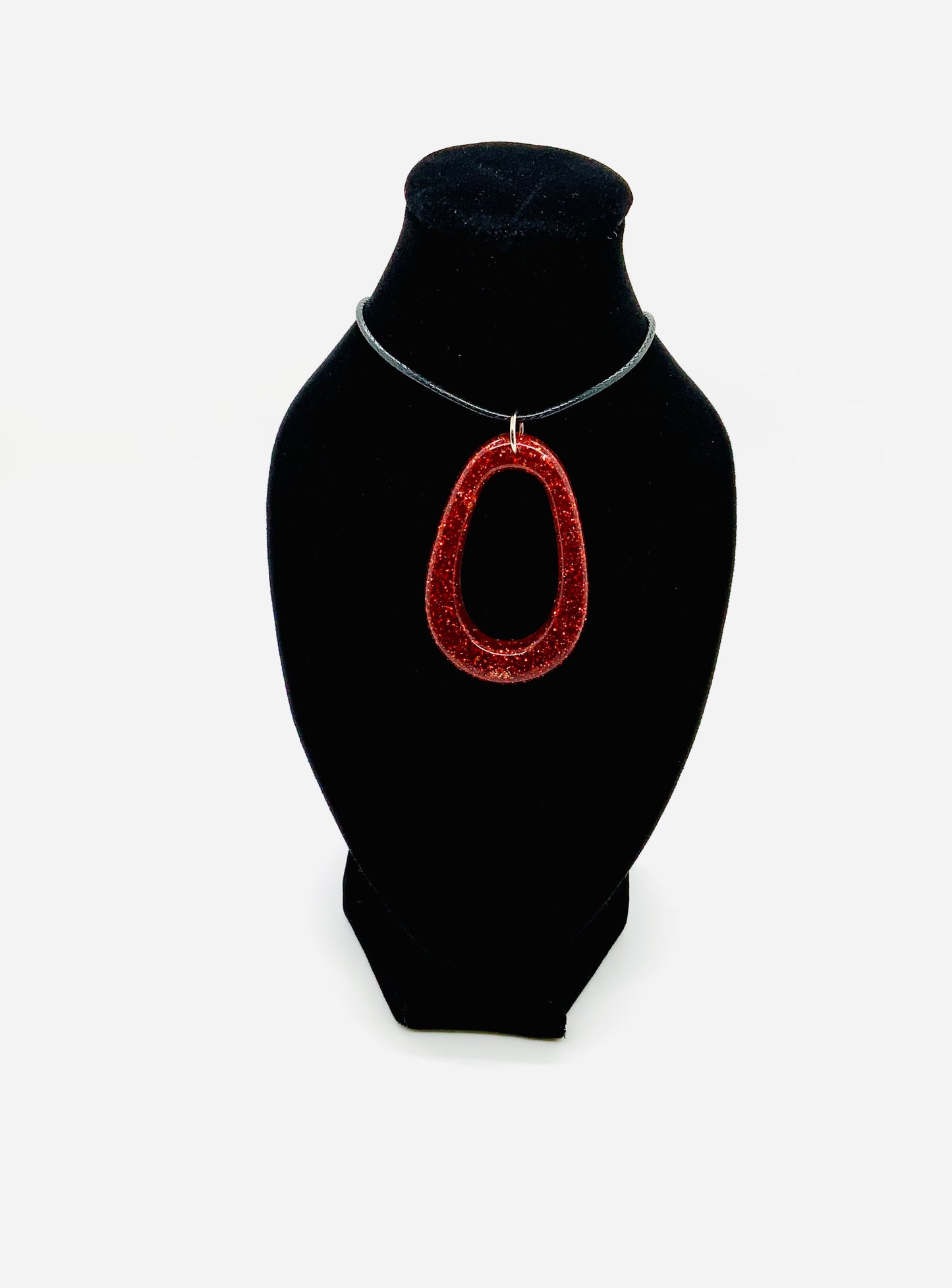 Red Oblong Pendant