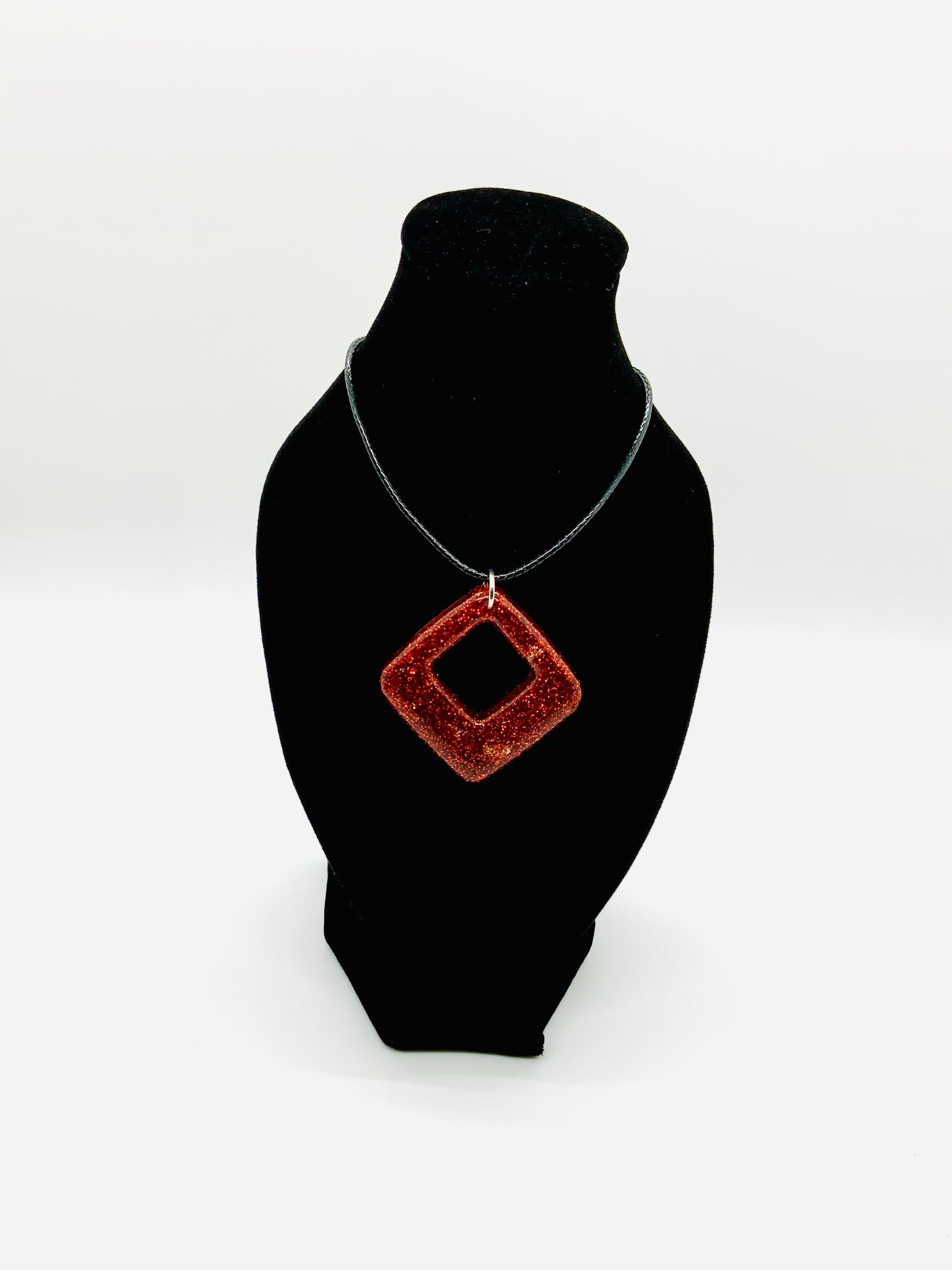 Red Diamond Shaped Pendant