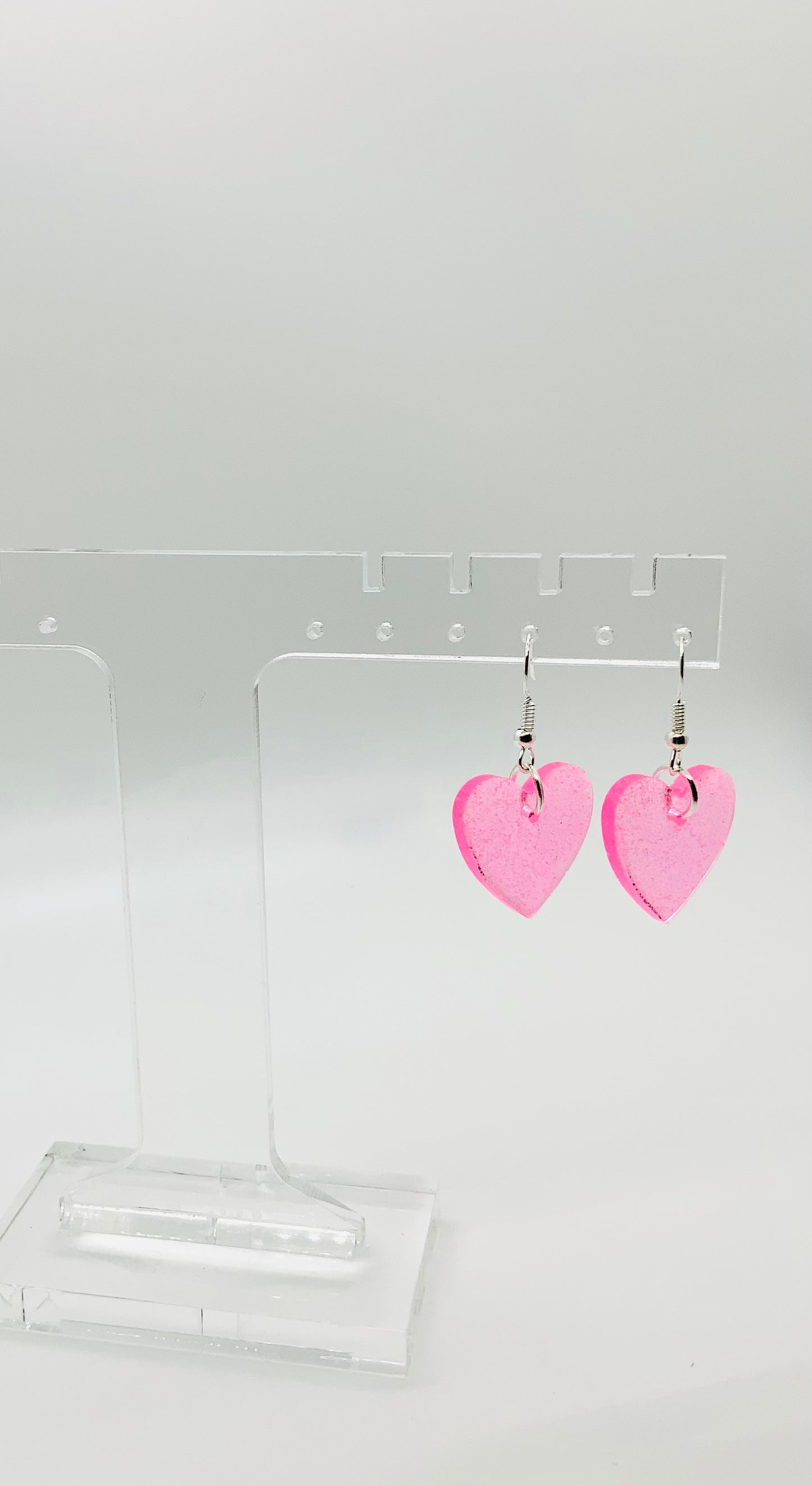 Pink Heart Earrings