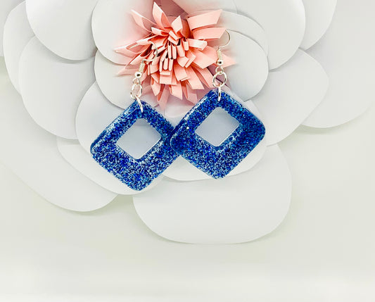 Blue Diamond Earrings - BeautiesbyHand