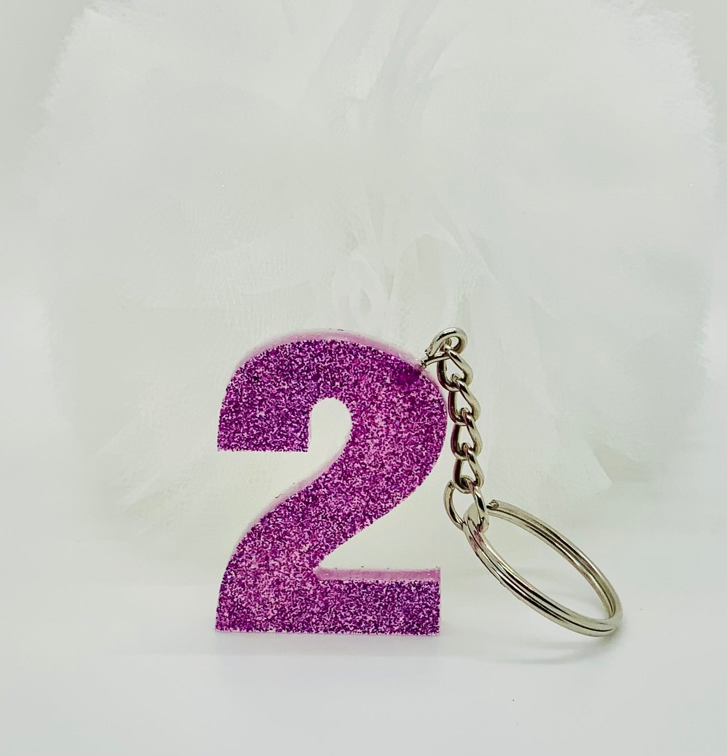 The Number "2" Keychain - BeautiesbyHand