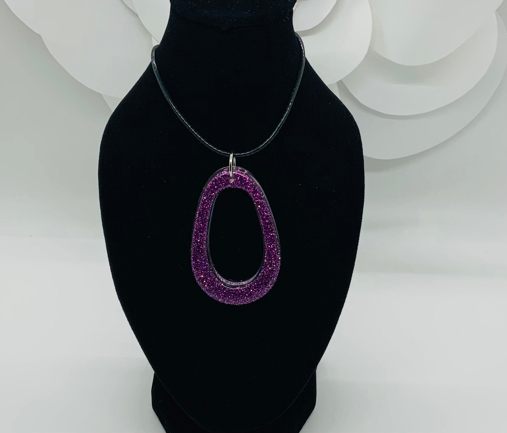 Purple Oblong Pendant - BeautiesbyHand