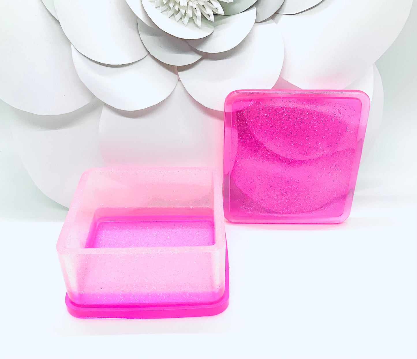 Square Pink Jewelry Holder