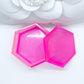 Hexagon Pink Jewelry Holder
