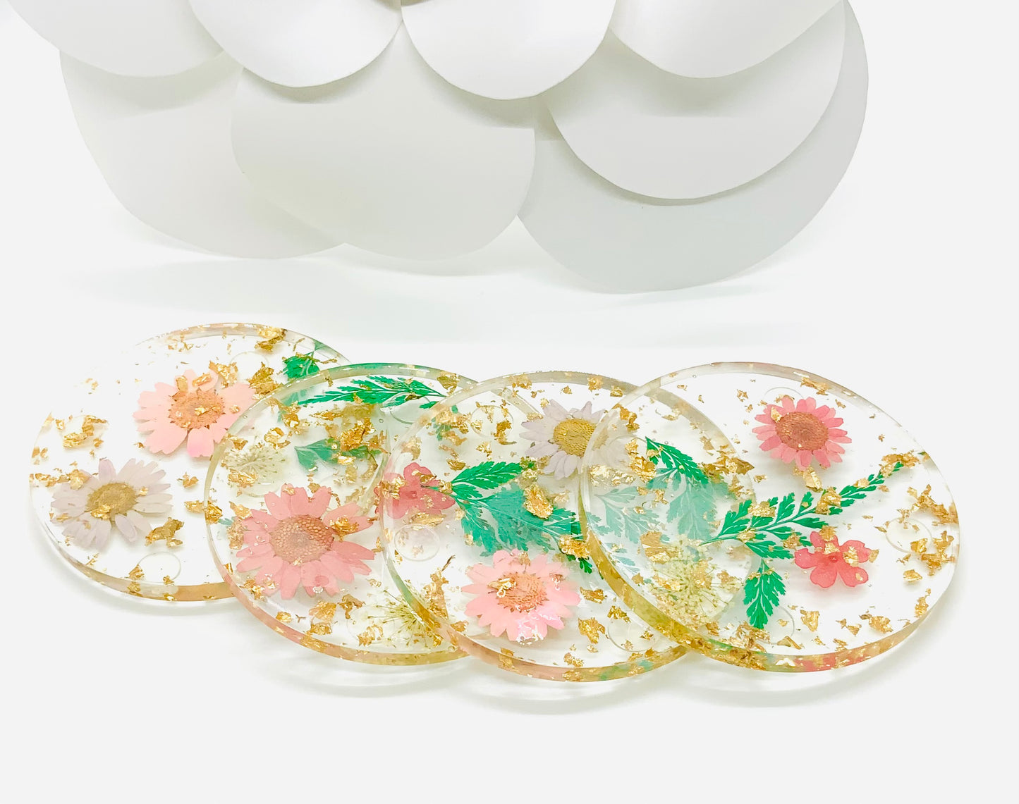 Flower Resin Coasters